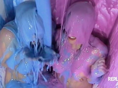 Nana, Gros cul, Bikini, Blonde, Plantureuse, Fétiche, Plan cul à trois, Nénés