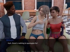 3d, ブロンド, イギリス人, 大学生, 汚れた　, ゲーム, パーティ, ティーン