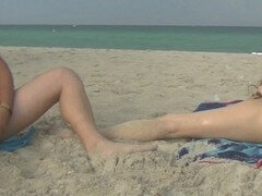 Playa, Despelote, Masturbación, Desnudo, Al aire libre, Público, Calientapollas