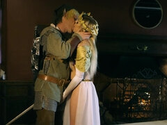 Grote mammen, Blond, Pijpbeurt, Sperma shot, Hd, Natuurlijke tieten