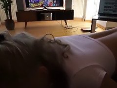 お尻, フェラチオ, チン, エロティック, 女, Hd, 自家製, フェラする