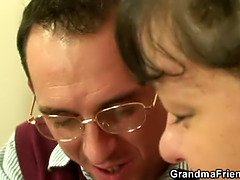 Chubby woman takes two horny dicks