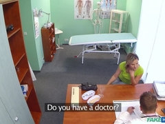 Stunning blonde wants doctor to prescribe his cock