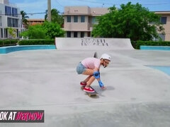 Look At her now - Skater girl Alice Pink likes it rough