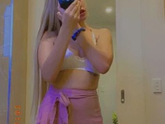 Amateur, Nana, Gros seins, Blonde, Masturbation, Pute, Solo, Nénés