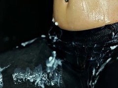 Viele männer bespritzen eine frau, Spermaladung, Europäisch, Aufs gesicht abspritzen, Schwanzloch, Masturbation, Ablutschen