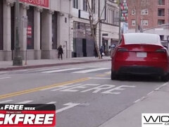 Hot Blonde Babes Emma Hix & Blake Blossom Take Big Cock Hardcore