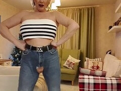 Unprofessional oral pleasure, Asian mommy, with no underwear