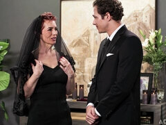 美人, デカ尻, デカチン, デカパイ, フェラチオ, バック, 熟年, 赤毛