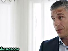 美女, フェラチオ, 巨乳な, エロティック, マッサージ, オマンコ, サウナ, 三人