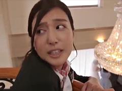 アジア人, デカパイ, フェラチオ, 中出し, 韓国人, マッサージ, 淫乱熟女, オッパイの