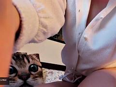 Amateur, Rubia, Linda, Consolador, Masturbación, Pov, Solo