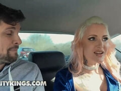 Alexxa Vice touches herself in the back of the car until she finds a dick to please her - reality kings
