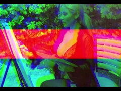 Amerikaans, Groep, Handbeurt, Likken, Geschoren, Stiefmoeder, Tiener, Trio