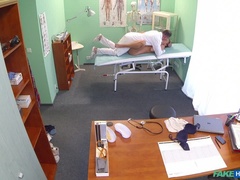 Gorgeous redhead prescribed cock by her doctor