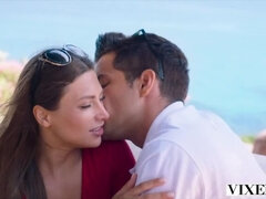 ビーチ, フェラチオ, 茶髪の, チン, バック, ハードコア, ガリガリ, タトゥー