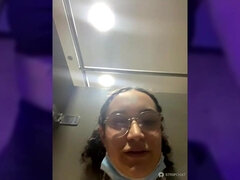 Enthousiasteling, Grote kont, Huisgemaakt, Latijnse vrouw, Alleen, Tiener, Webcamera