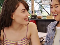 Nana, Brunette brune, Compilation, Allemand, Hard, Embrassement, Lesbienne, Public