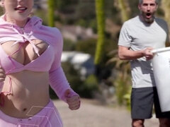 アメリカ人, デカ尻, デカチン, 着衣女と全裸男, カップル, 軟体, 淫乱熟女, 禁句