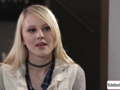 69, ブロンド, 茶髪の, レズビアン, なめる, 淫乱熟女, オマンコ, ティーン