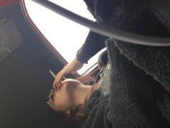 Teen Flashes Tits While Driving