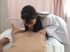 Asiatisch, Blasen, Fetisch, Japanische massage, Krankenschwester, Ablutschen