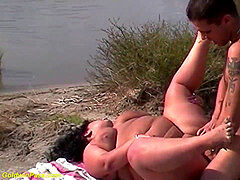 Wohlbeleibte schöne frauen, Pummelig, Fett, Fingern, Im freien, Öffentlich, Realität, Spanner