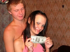 素人, デカチン, フェラチオ, 茶髪の, 浮気する, バック, ティーン, オッパイの