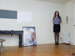 緊縛, ボンデージ, 気狂い, オマンコ, ガリガリ, スパンキング, ティーン, オッパイの