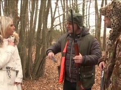 In den arsch, Blondine, Spermaladung, Schwanz, Doppelpenetration, Französisch, Hardcore
