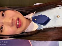 素人, アジア人, デカパイ, フェラチオ, 手コキする, 日本人, オッパイの