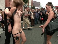 Rubia, Mamada, Desnudo, Adolescente, Atada