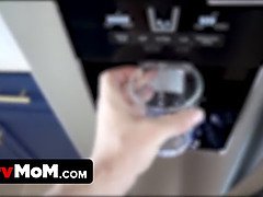 デカパイ, ブロンド, フェラチオ, エロ熟女, 指いじり, オナニー, 淫乱熟女, 義母