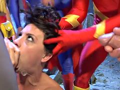Gros seins, Sucer une bite, Tir de sperme, Nénés