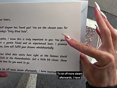 German sex date mature sucks outdoor in public POV sex