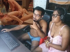 Indian couple's spicy reaction with Hindi audio