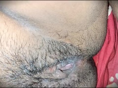 Hairy Indian Stepmom Wet Pussy Creampie - Desi Aunty Bush Cum Close-Up