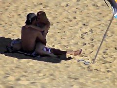 Amateur, Plage, Adolescente, Voyeur