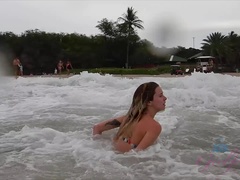 Amateur, Playa, Rubia, Despelote, Novia, Pov, Flaco, Adolescente
