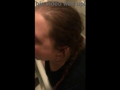 Enthousiasteling, Badkamer, Grote kont, Pijpbeurt, Gek, Roodharige vrouw, Douche, Zuigen