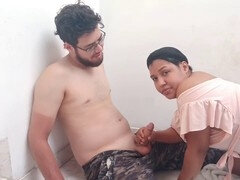 Hot brunette wife gets fucked by both older and younger men