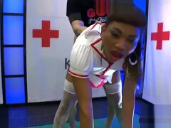 Cul, Plantureuse, Tir de sperme, Noir ébène, Hard, Hd, Interracial, Infirmière