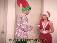 Mature cougar, deviant, christmas