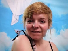 Blonde AlexaCrush CEI Instructions: Early Birthday Cum Eating JOI