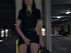 デカ尻, 茶髪の, フェティッシュ, オナニー, アウトドア, 公共
