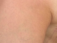 Hot brunette with big boobs gives hot blowjob