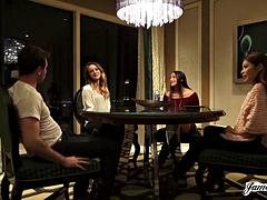 James Deen Pounds Avi Love, Bambi and Sami Parker in Reverse Gangbang