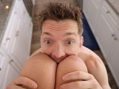 ぽっちゃり, デカ尻, デカパイ, デブ, 女 人男 人, オナニー, 淫乱熟女, 三人
