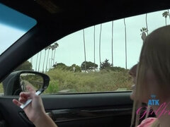 素人, ビーチ, 露出狂, ヒール, オーガズム, アウトドア, 小柄, オマンコ