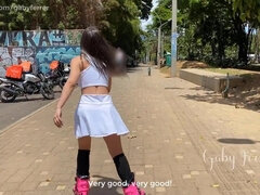 Amateur, Culo grande, Morena, Tetona, Tetas naturales, Al aire libre, Adolescente, Juguetes